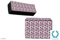 Colorful Non Woven Split AC Covers Vol 1 - Indoor-40in X10in X 13in Outdoor-35in X 15in X 21in, Brown, Non Woven, Printed, Set 1